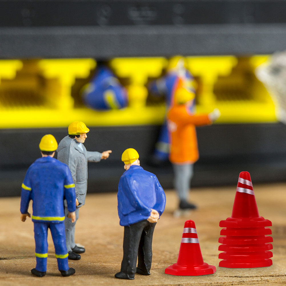 Road Traffic Cone - 20Pcs Traffic Road Cone Simulation Sand