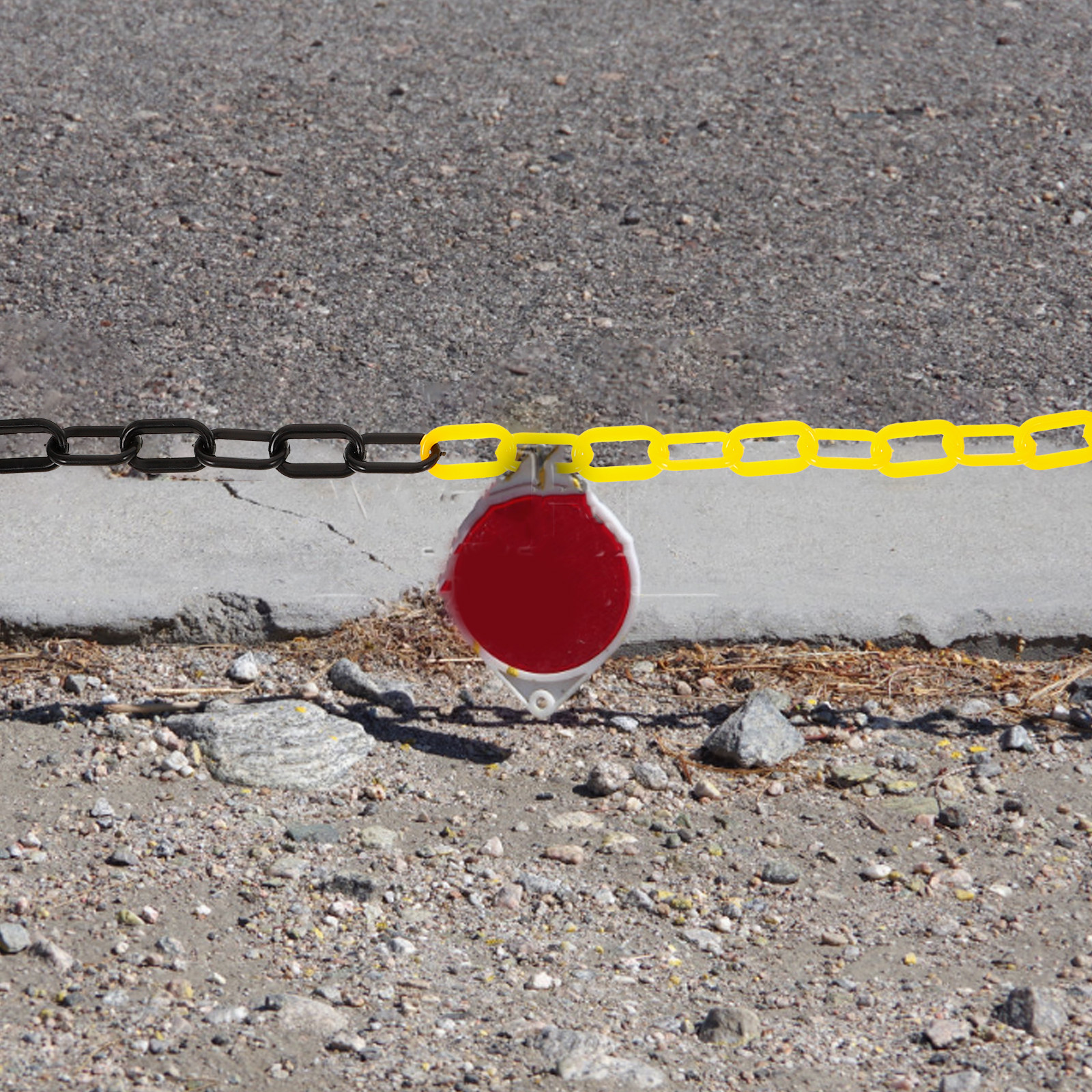 Road Traffic Cone - 5 Meter Plastic Barrier Chain Warning