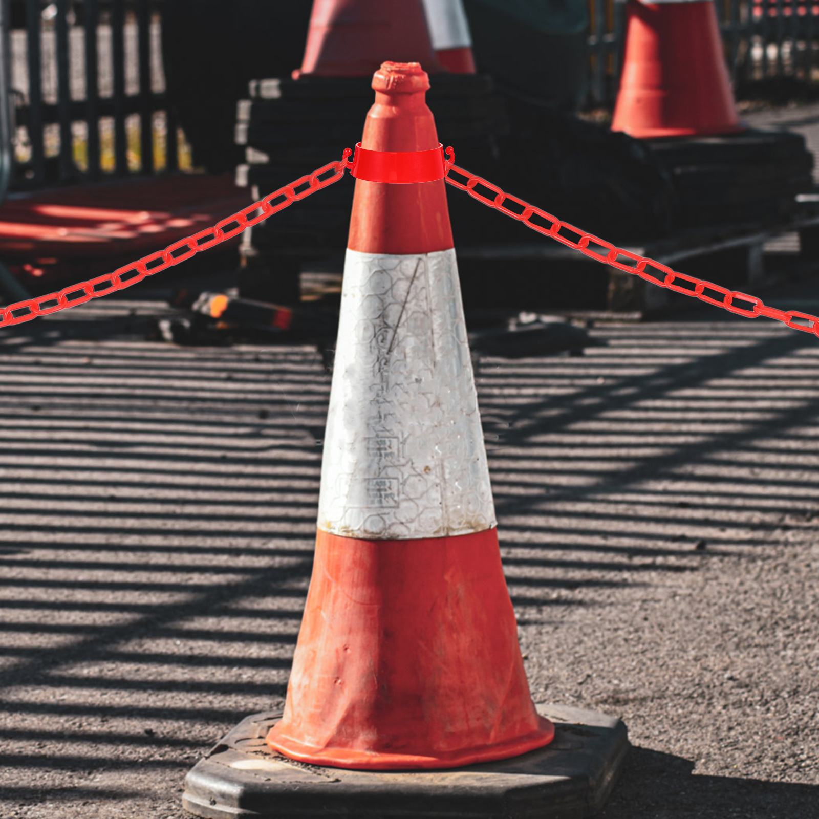 Road Traffic Cone - 10Pcs Traffic Cone Chain Connector Plastic