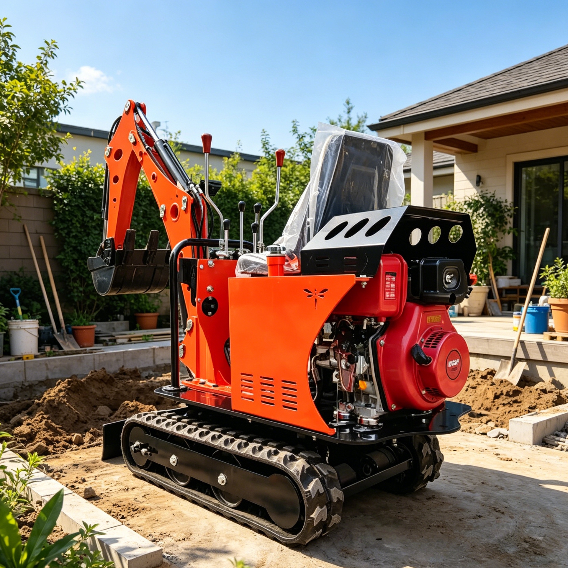 Tractor Backhoe - Customized High-efficiency Small Digger 0.8Tmini excavator