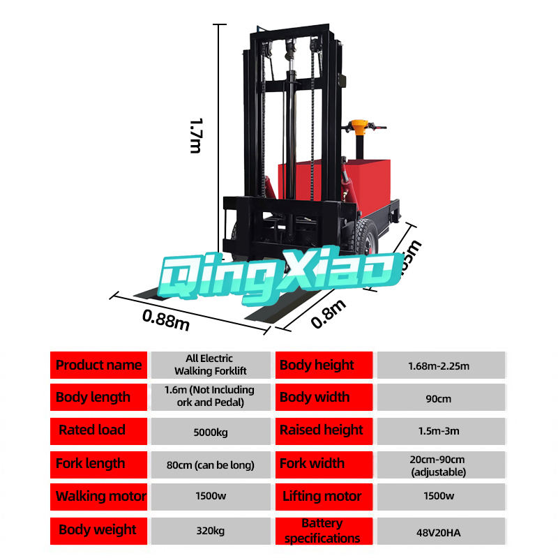 Portable Mini Semi-Electric Fo - огляд і ціна Electric Forklift