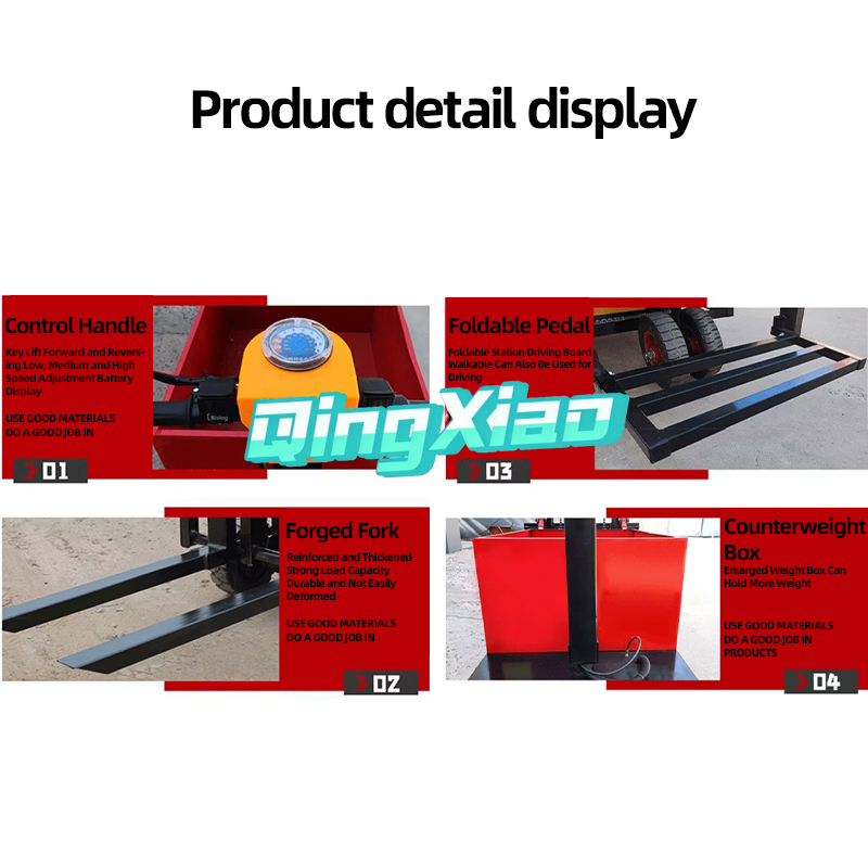 Portable Mini Semi-Electric Fo - огляд і ціна Electric Forklift
