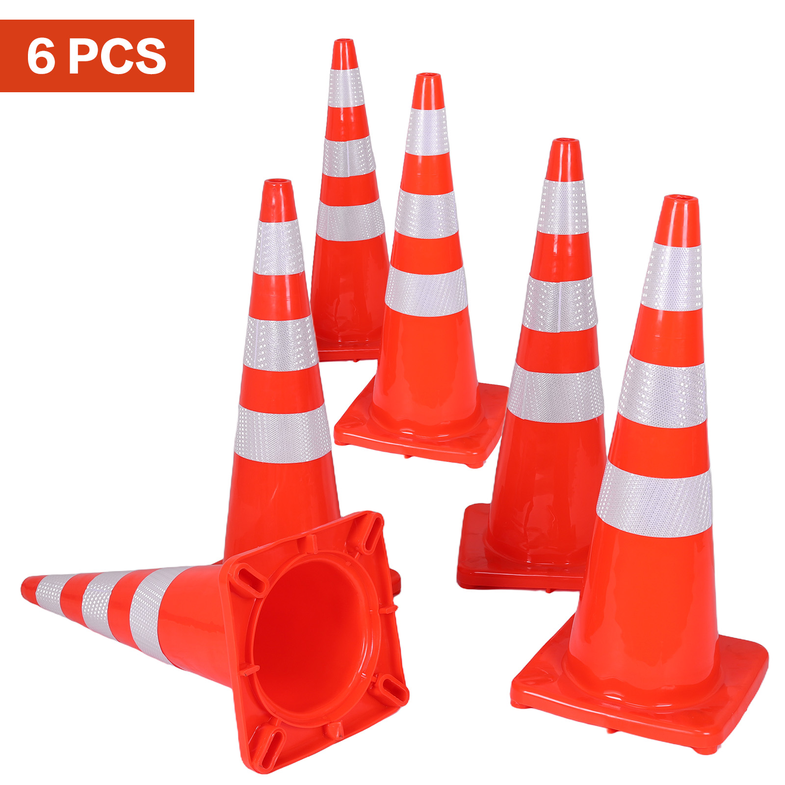 6Pcs 35 Inch Traffic Cones wit - огляд і ціна Road Traffic Cone