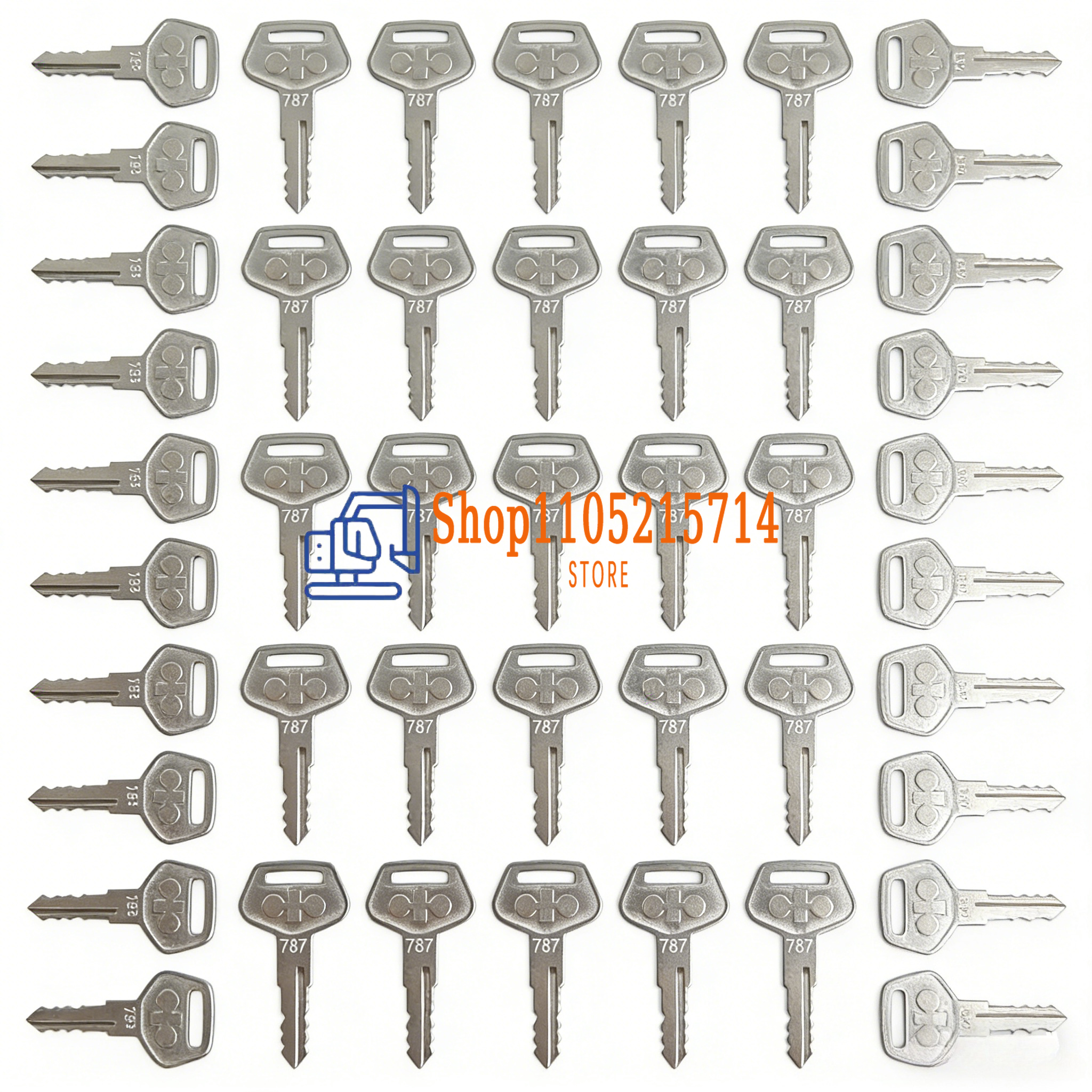 50PCS 787 Ignition Key for Kom - огляд і ціна Heavy Equipment Komatsu