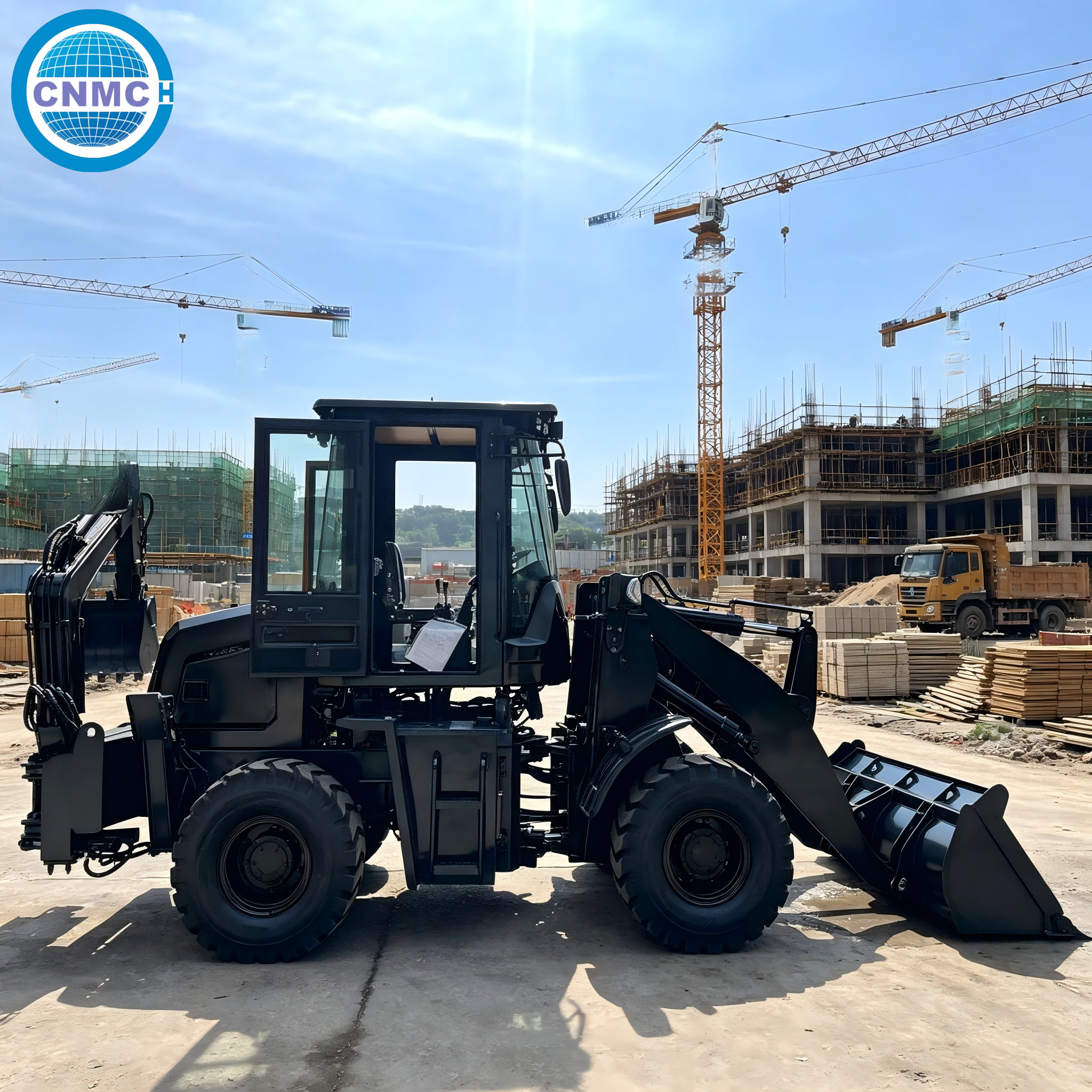 CN10-80 4x4 Wheel Excavator Lo - огляд і ціна Tractor Backhoe