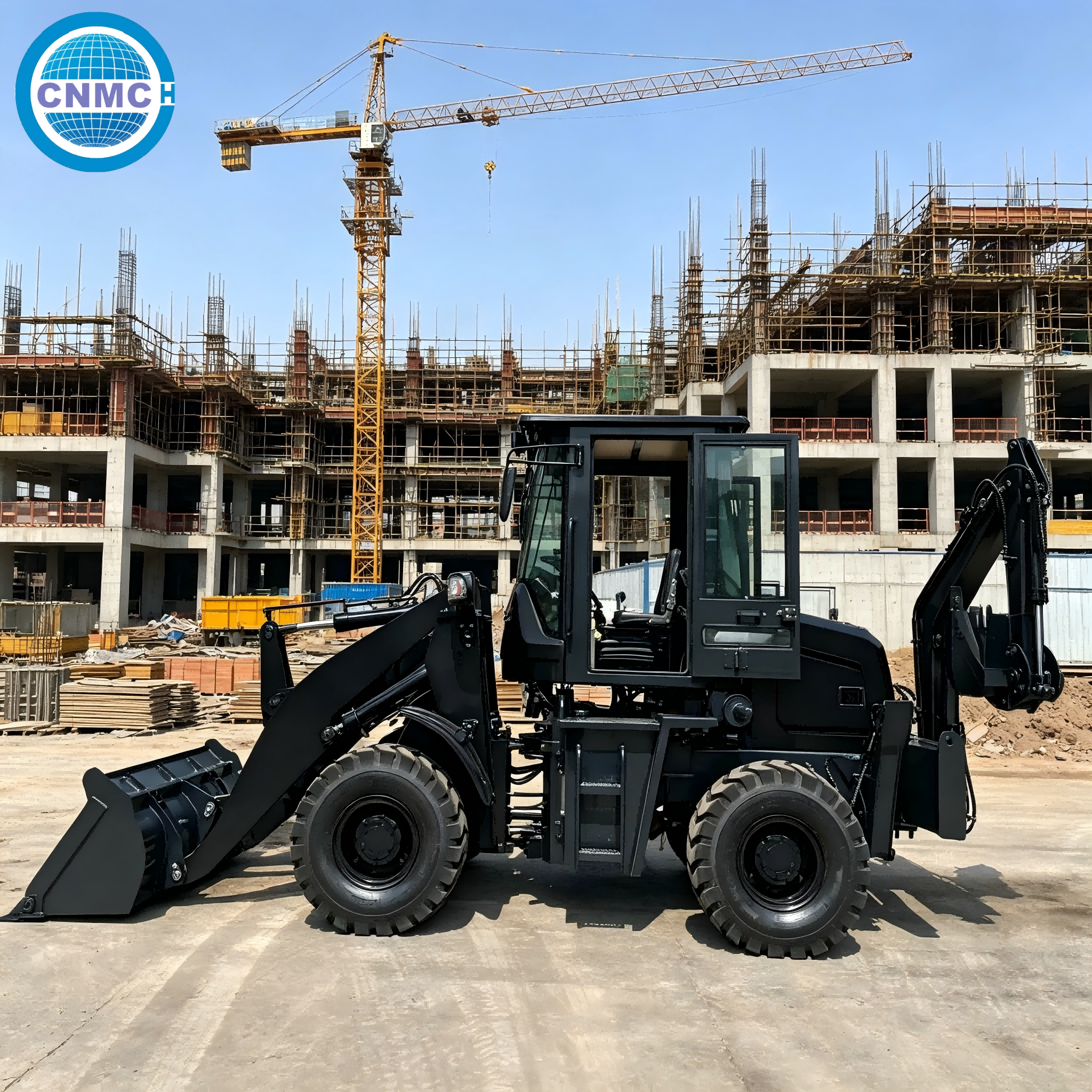 CN10-80 4x4 Wheel Excavator Lo - огляд і ціна Tractor Backhoe
