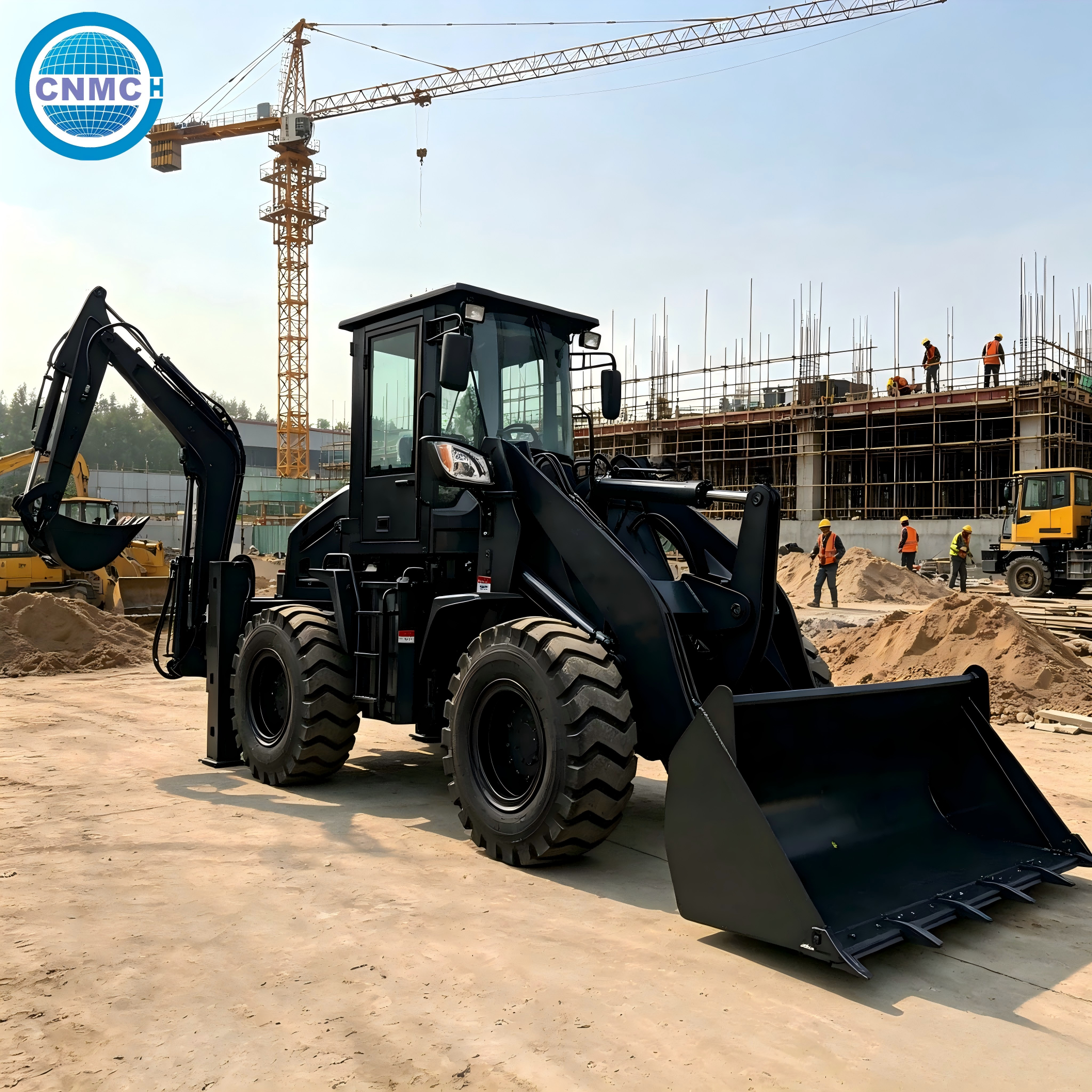 CN10-80 4x4 Wheel Excavator Lo - огляд і ціна Tractor Backhoe