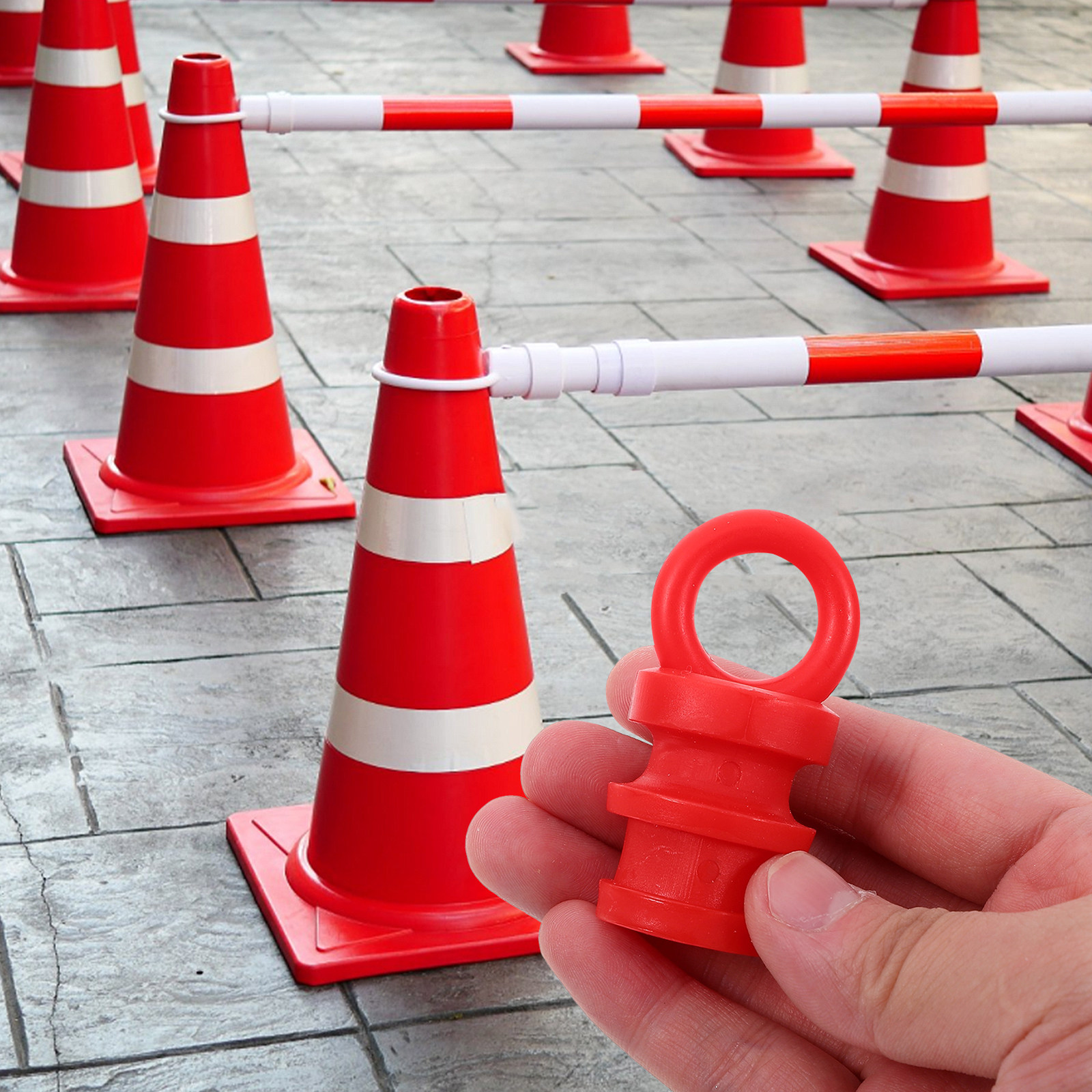 4Pcs Warning Post Caps Safety  - огляд і ціна Road Traffic Cone