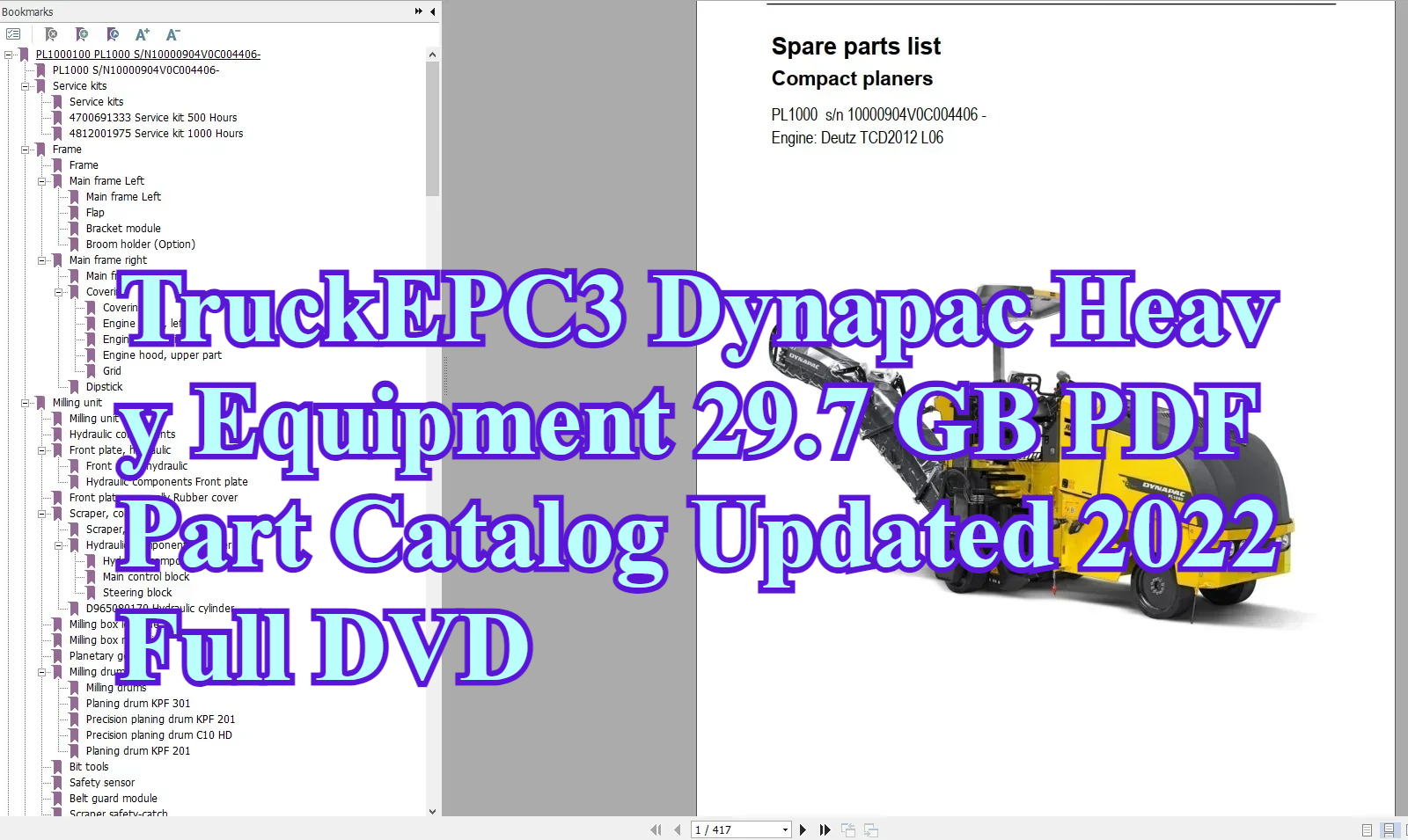 TruckEPC3 Dynapac Heavy Equipm - огляд і ціна Heavy Equipment Pdf