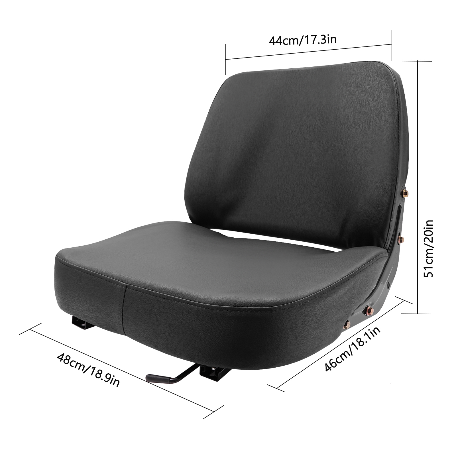 High Back Mower Seat Universal - огляд і ціна Tractor Backhoe