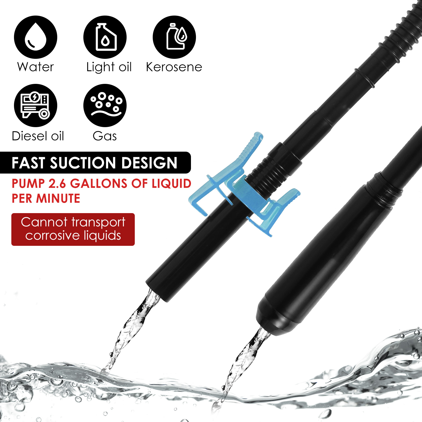 Portable Liquid Oil Transfer P - огляд і ціна Diesel Water Pump
