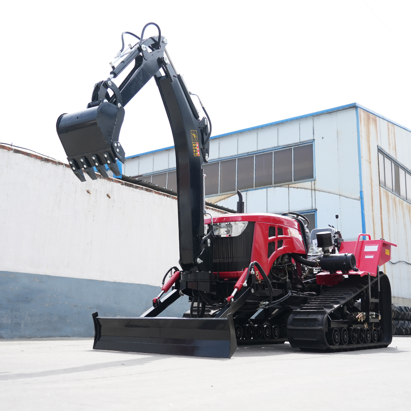 Customized 80/120HP Rubber-tra - огляд і ціна Tractor Backhoe