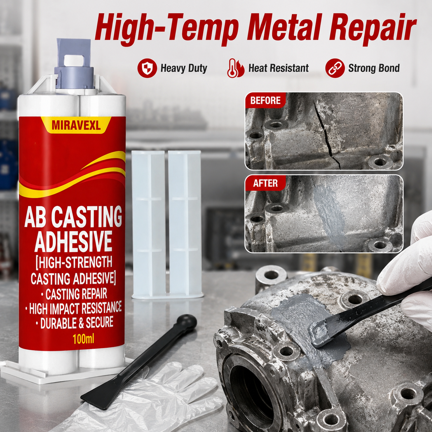 Heavy Duty High Temp Metal Rep - огляд і ціна Heavy Equipment Scraper